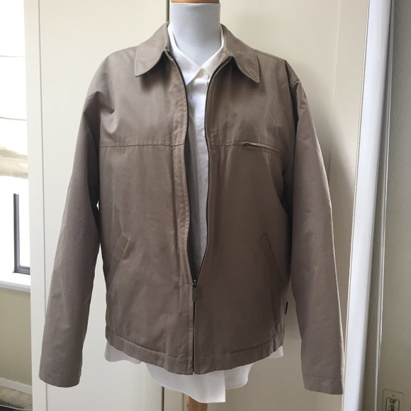 Tan London Fog men's jacket size M - Picture 2 of 9